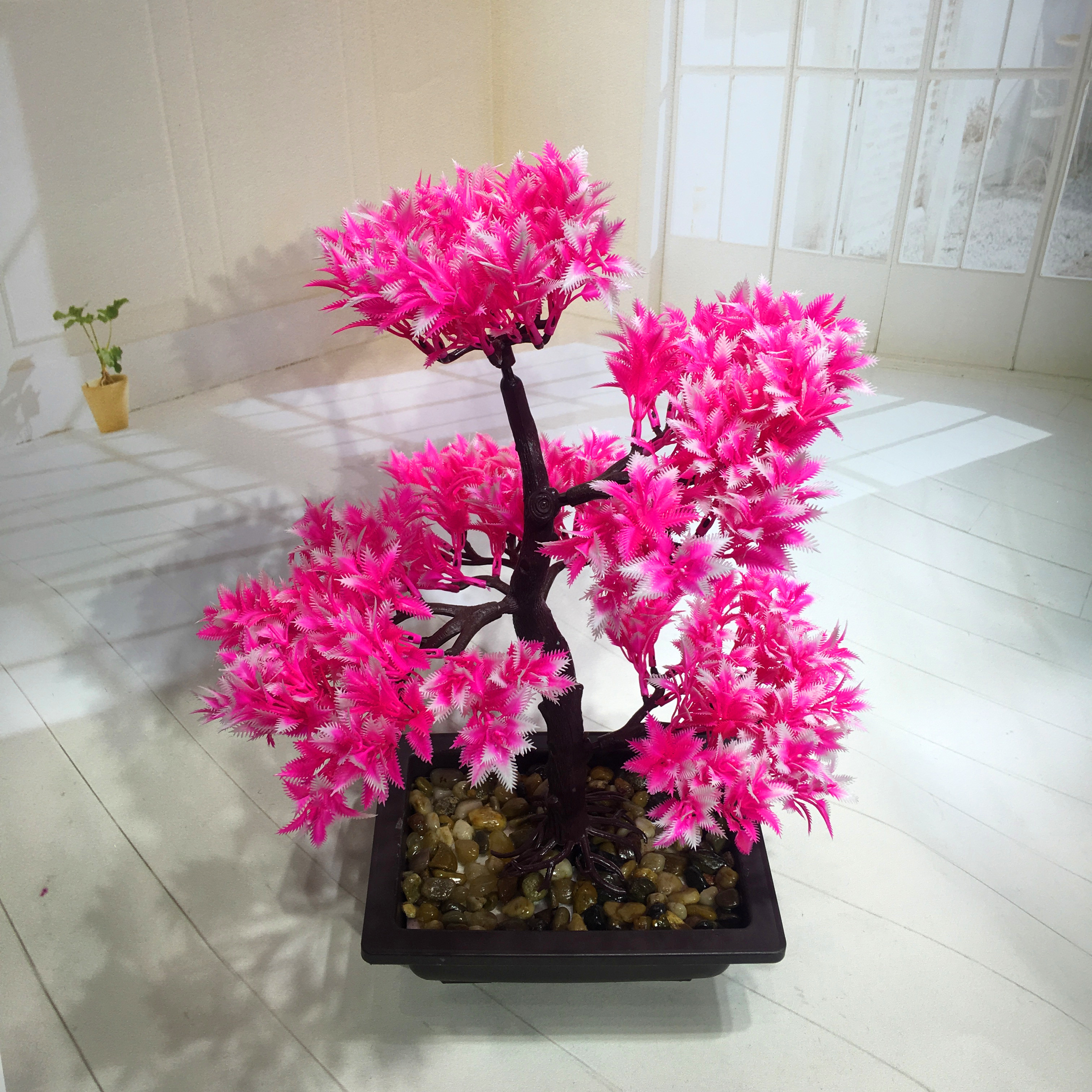 Mini artificial bonsai flowers, small potted plants, factory direct sales of artificial flower plants details Picture