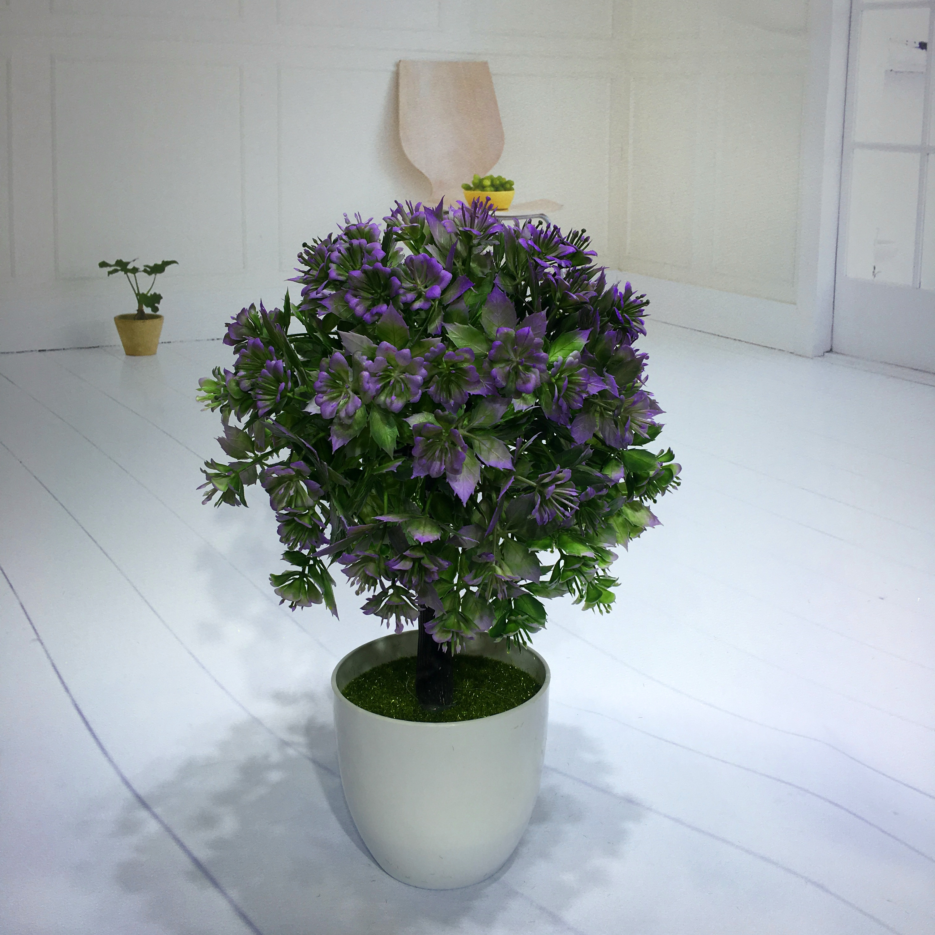 Mini artificial bonsai flowers, small potted plants, factory direct sales of artificial flower plants Specification image