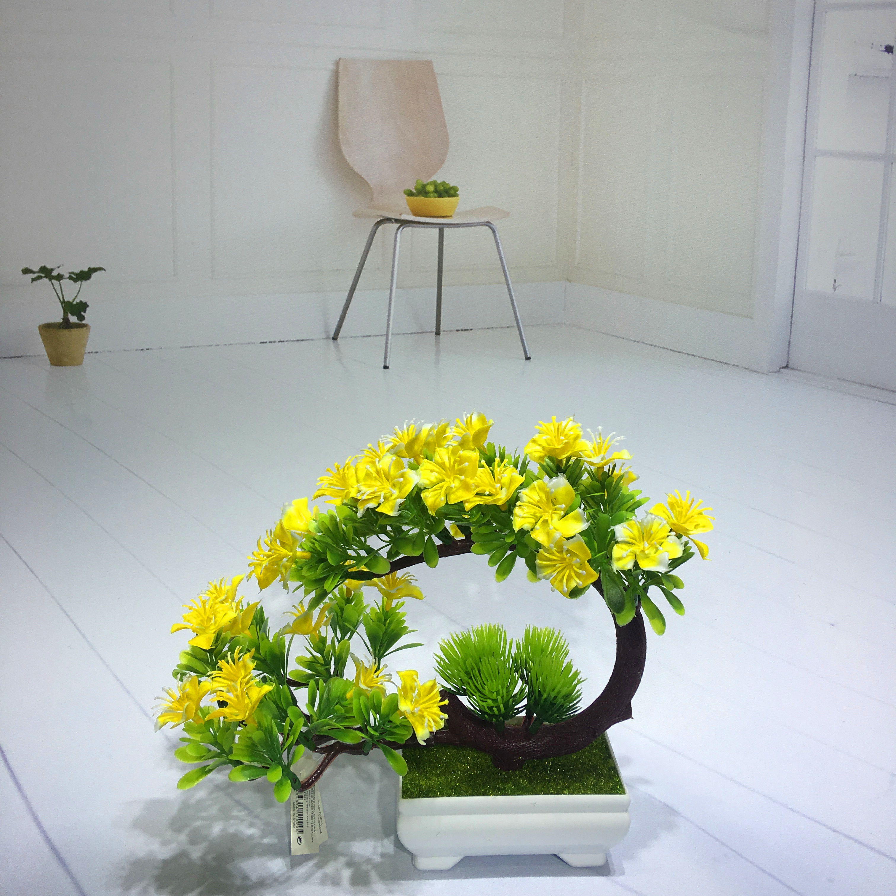 Mini artificial bonsai flowers, small potted plants, factory direct sales of artificial flower plants Application Scenario