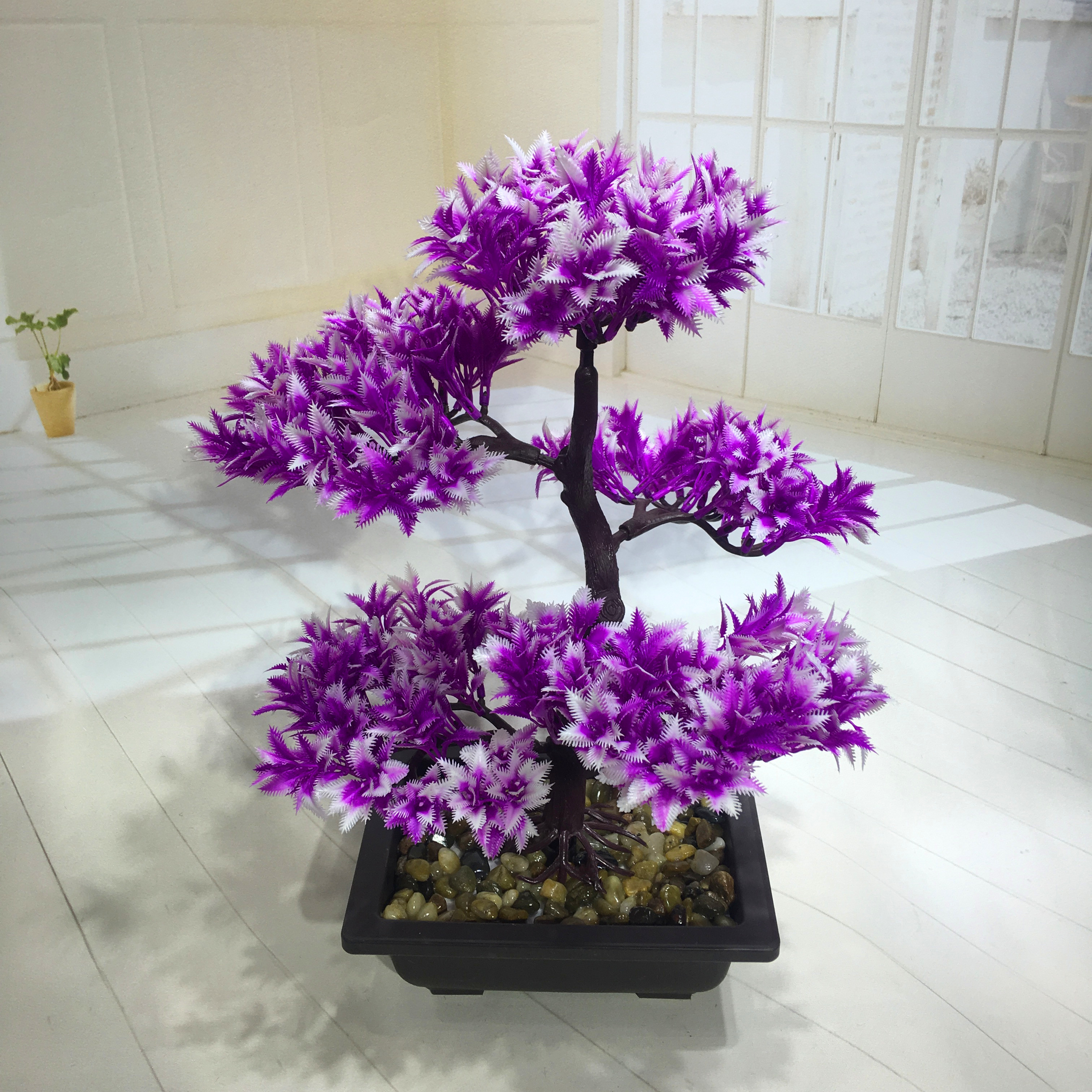 Mini artificial bonsai flowers, small potted plants, factory direct sales of artificial flower plants Specification image