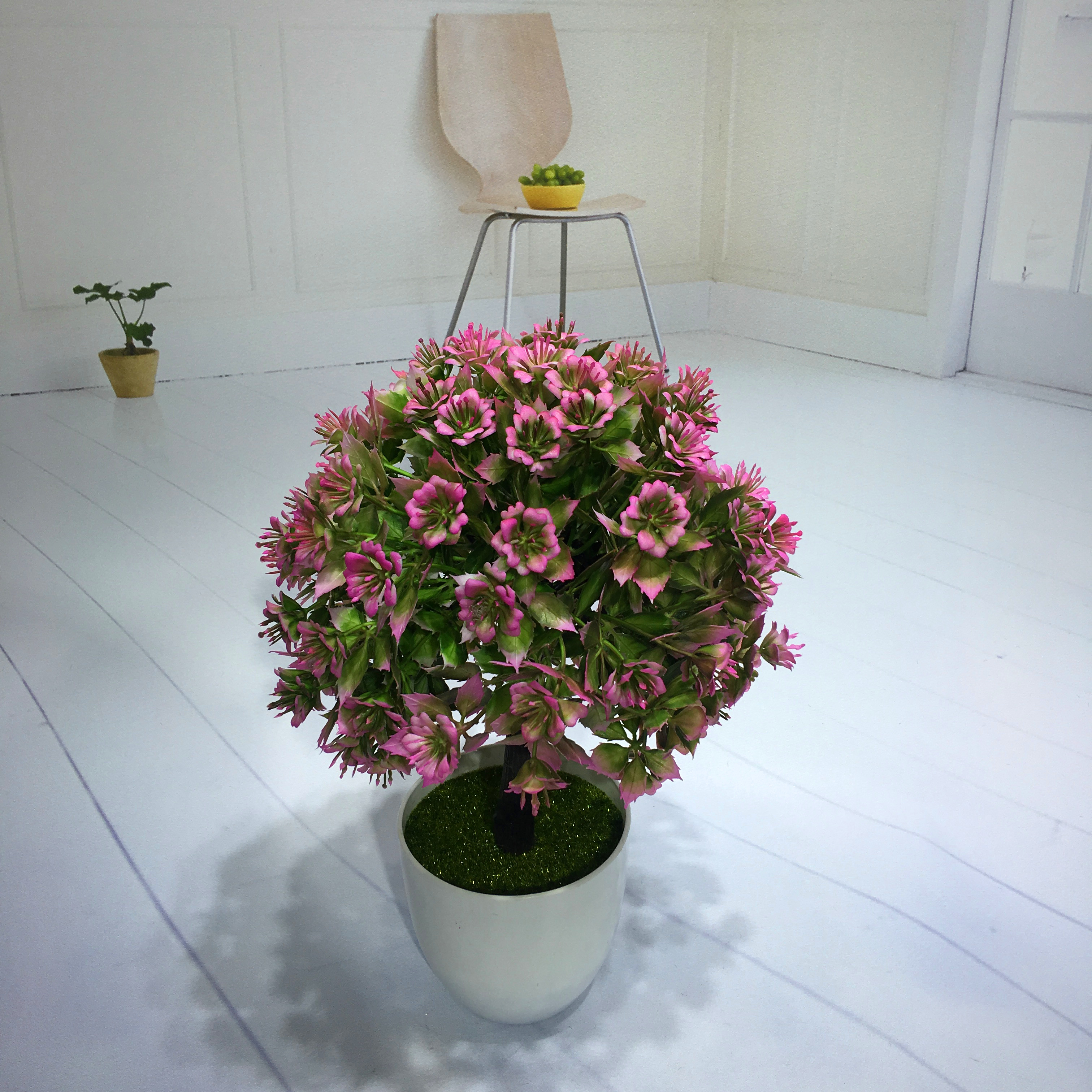 Mini artificial bonsai flowers, small potted plants, factory direct sales of artificial flower plants Application Scenario