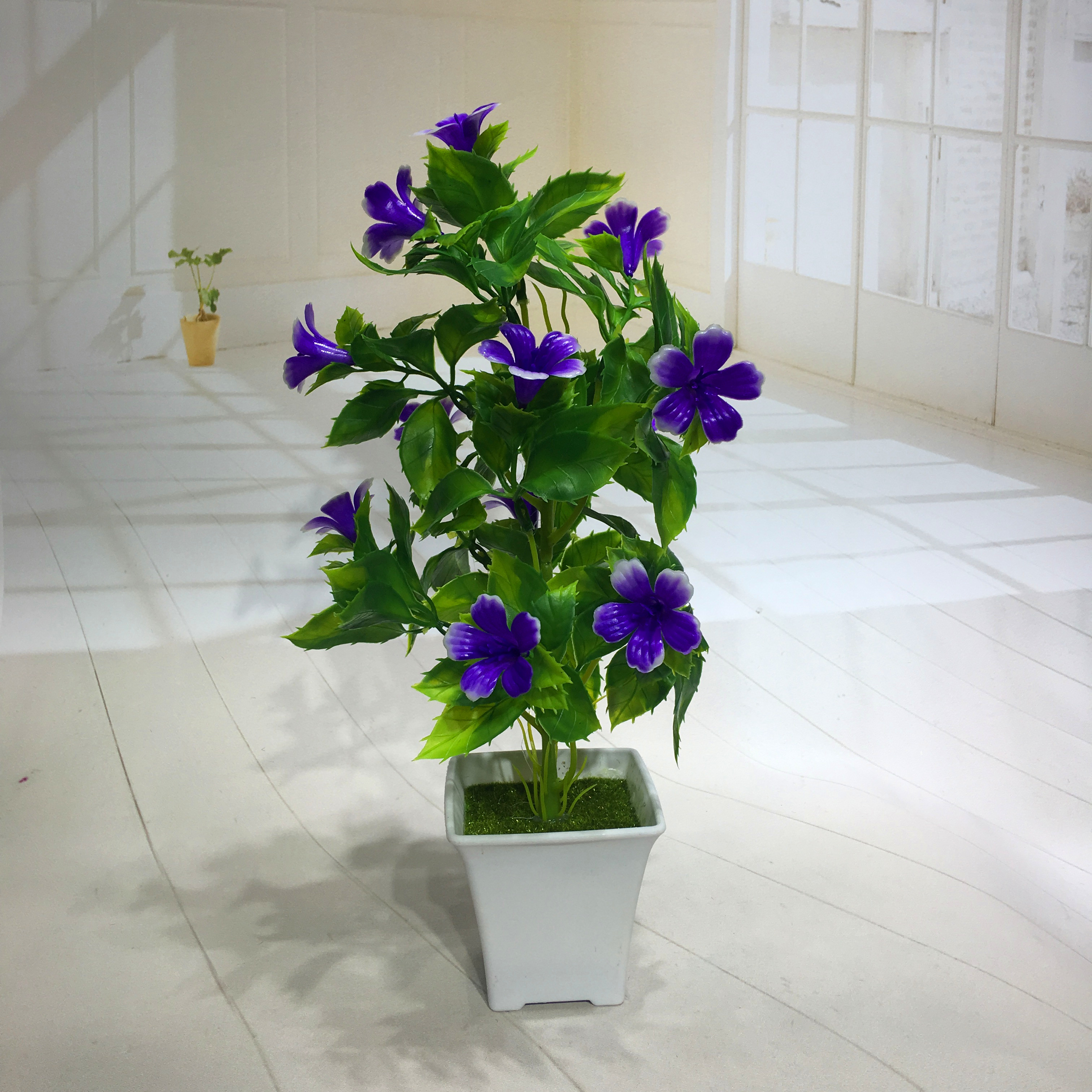 Mini artificial bonsai flowers, small potted plants, factory direct sales of artificial flower plants