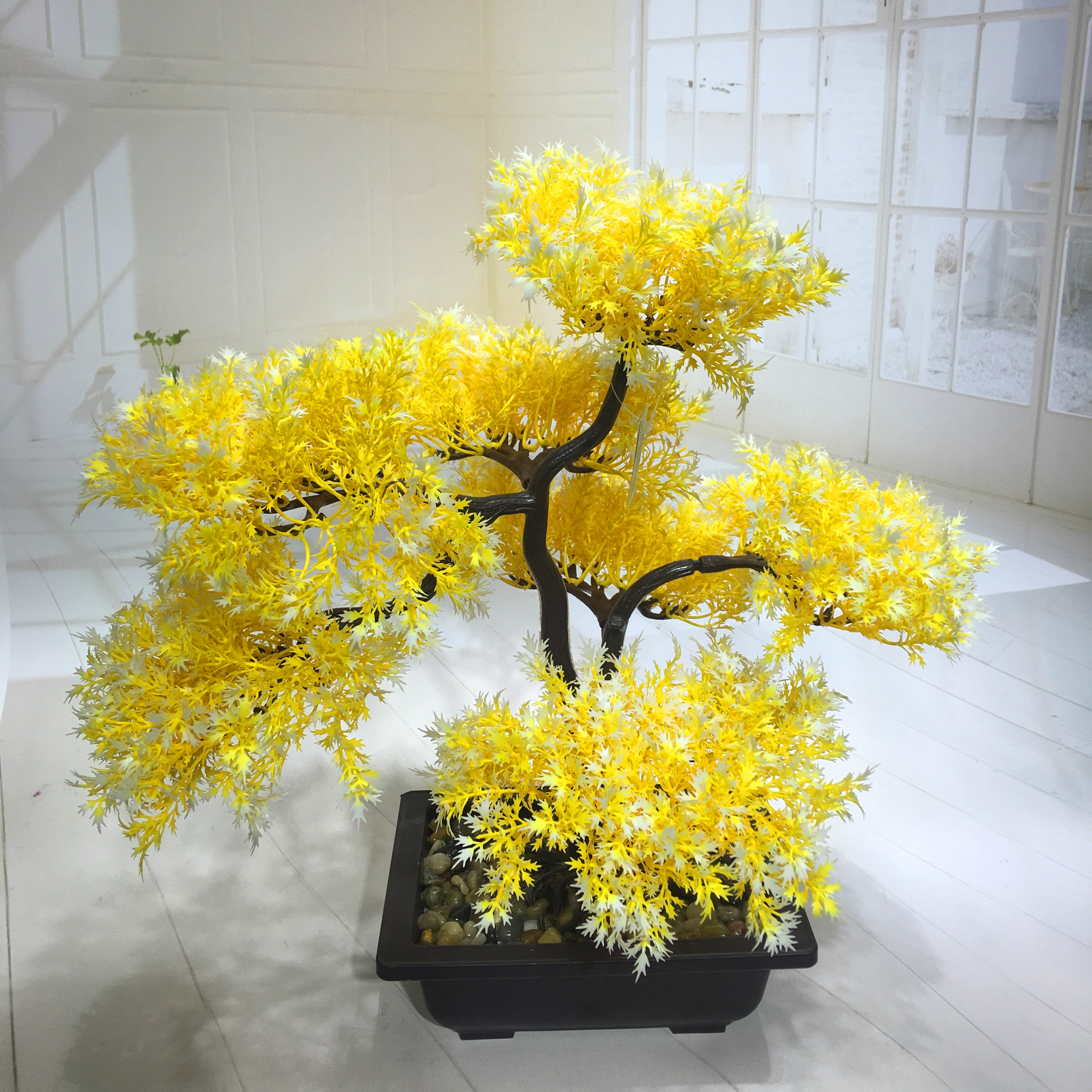 Mini artificial bonsai flowers, small potted plants, factory direct sales of artificial flower plants Application Scenario