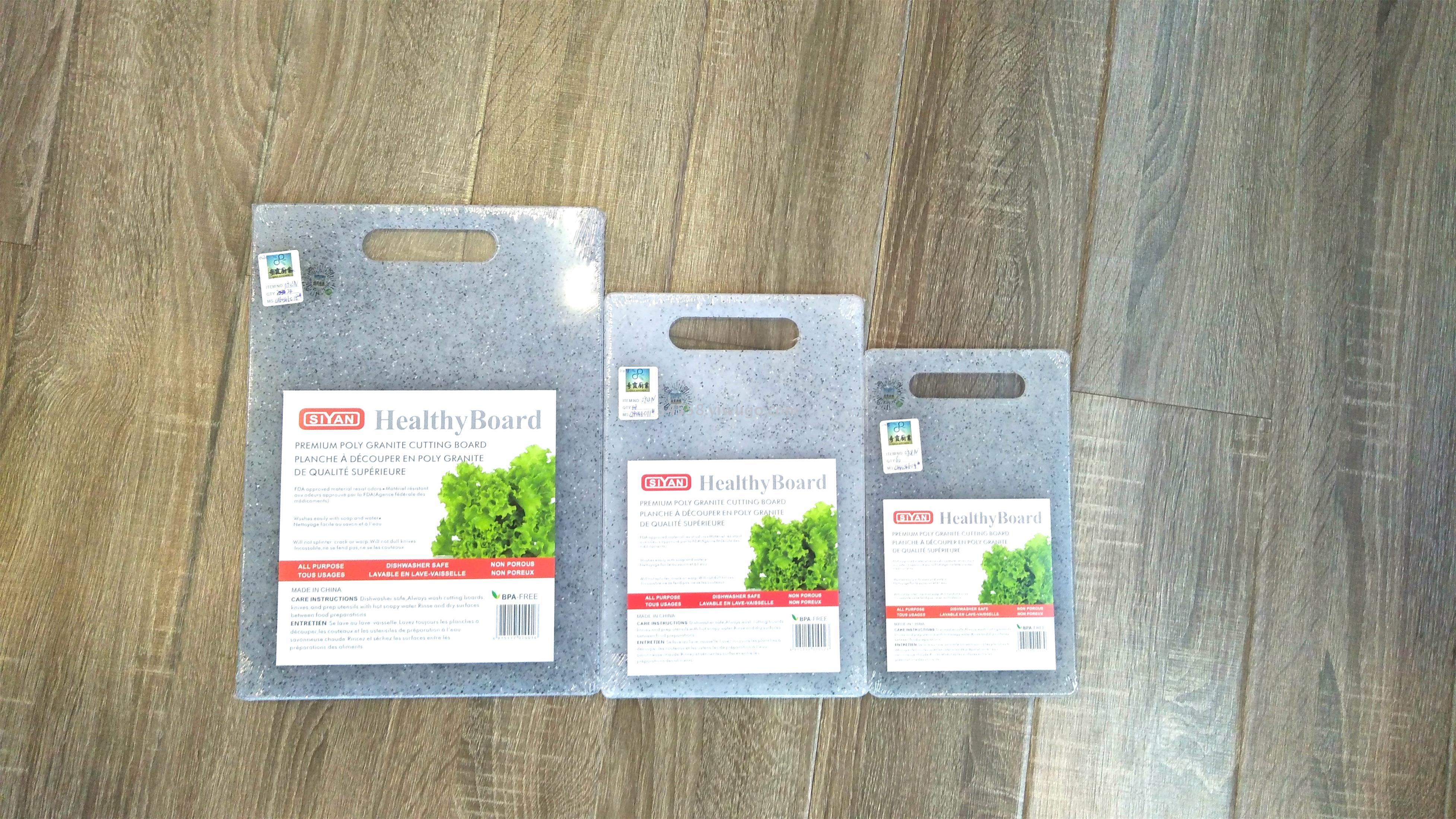 Hot-selling plastic cutting boards with marble dots and plastic cutting boards in stock