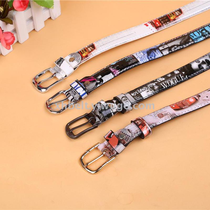 Women's leather belt pure cowhine leather fashion all match 2018 new women's belt simple South Korean women's jeans thumbnail