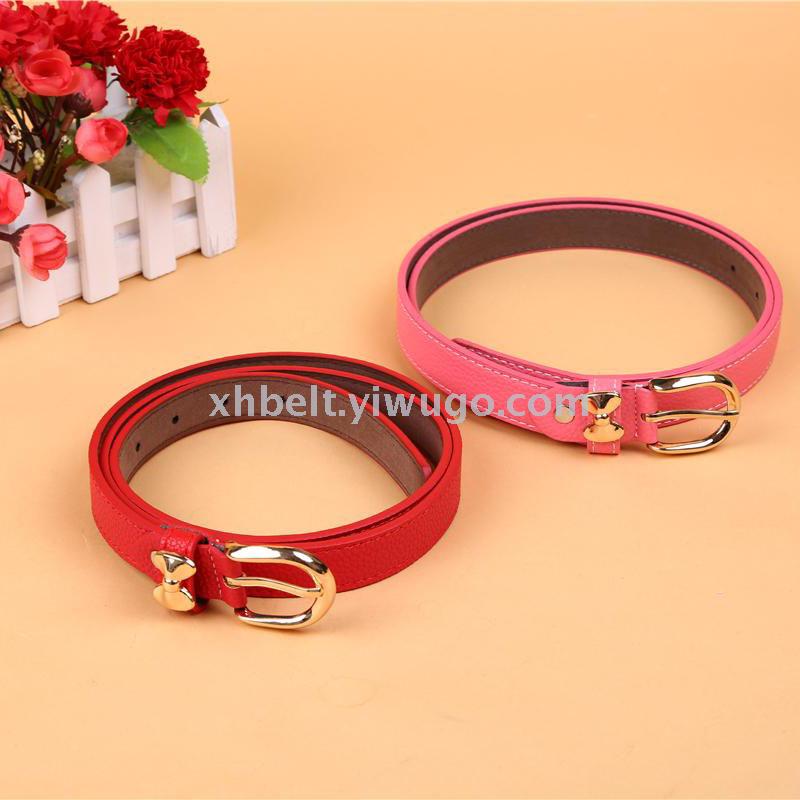Women's leather belt pure cowhine leather fashion all match 2018 new women's belt simple South Korean women's jeans thumbnail