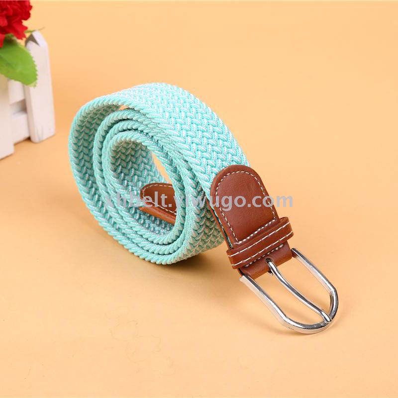 Unisys candy colored sport canvas belt double loop buckle extended braided cloth belt plus size belt belt