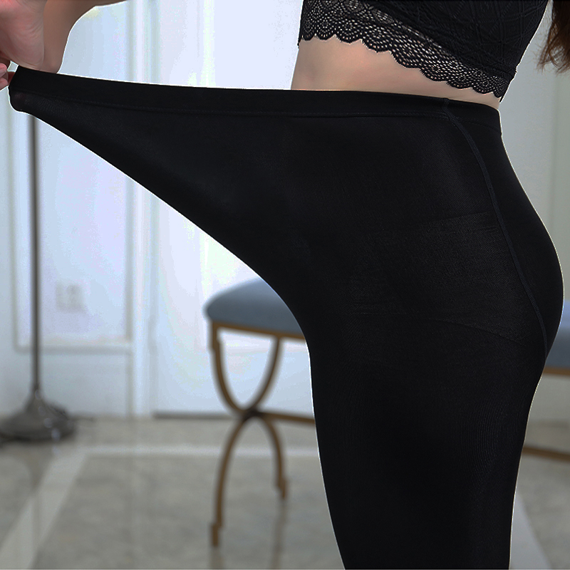 Wholesale of 9049 Spring and autumn style fattened and elastic cotton slimming and body-hugging tights with one-piece pants and foot soles from street stall
