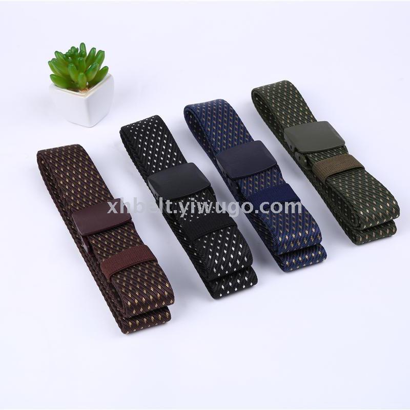 Elastic canvas belt male nylon braided belt leisure elastic belt webbing autumn winter style