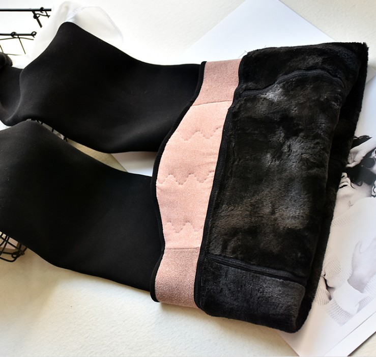 660g thick high-waisted waist support, belt-cinching and hip-lifting high-density nylon leggings Specification image