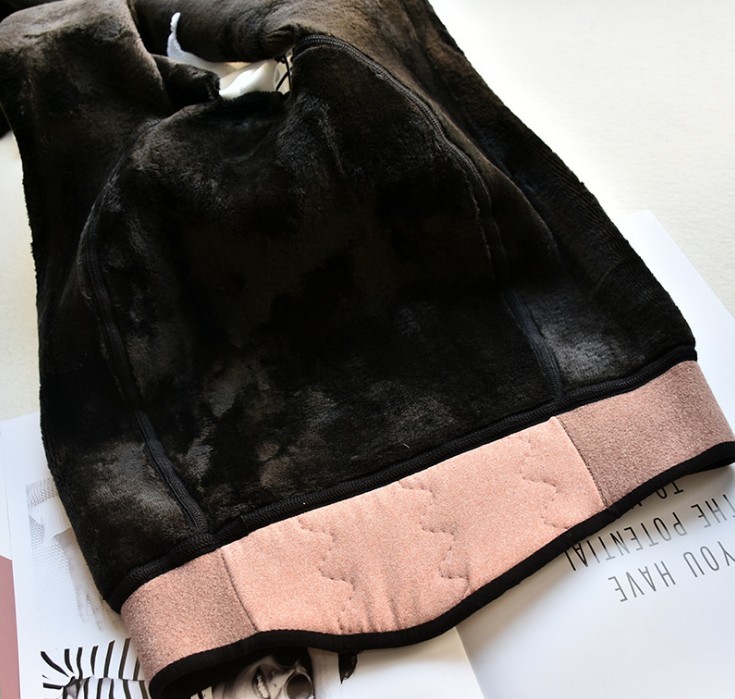 660g thick high-waisted waist support, belt-cinching and hip-lifting high-density nylon leggings details Picture