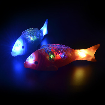 The street stall is selling wholesale music swing fish S, new projection electric fish, luminous toys, free fish and Mid-Autumn Festival lanterns Specification drawing
