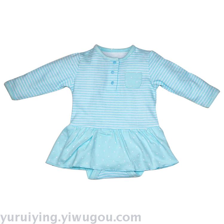 婴儿衣服春夏款童装女外贸儿童服装跨境爆款装新生儿连体裙装