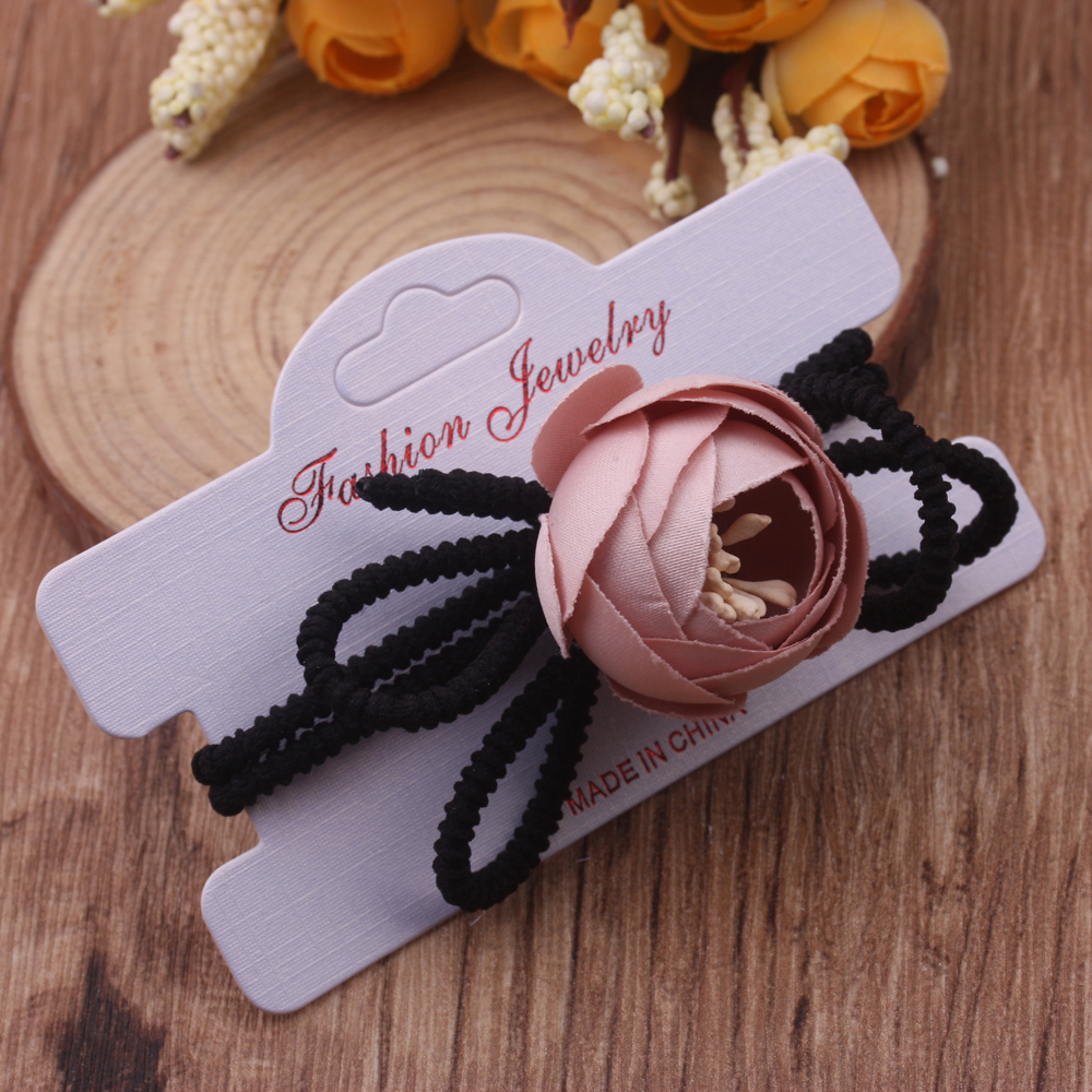 5-yuan store supply, Korean Dongdaemun Korean version hair tie, versatile rubber band bun hairstyle, water diamond adult hair tie Application Scenario