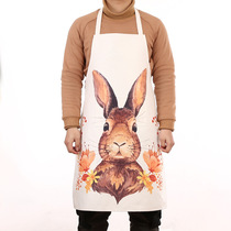 Digital printed apron thickened kitchen apron Gift apron