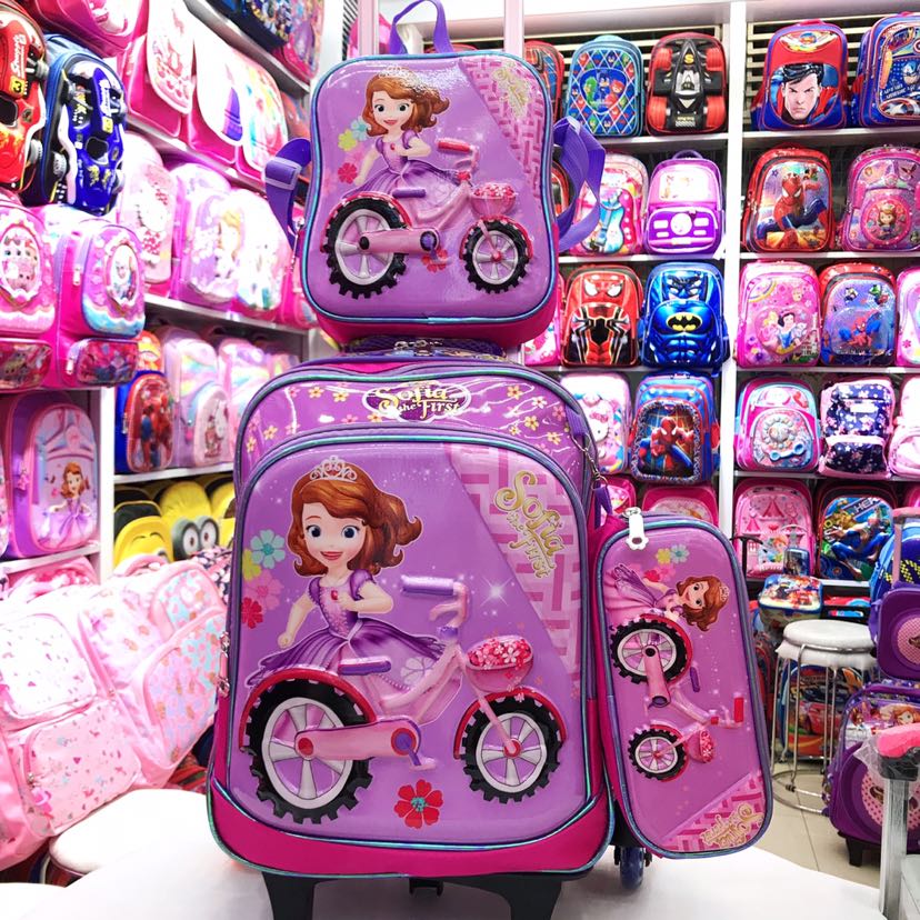 厂家直销 书包背包卡通包双肩包3D包儿童包学生包礼品包拉杆包