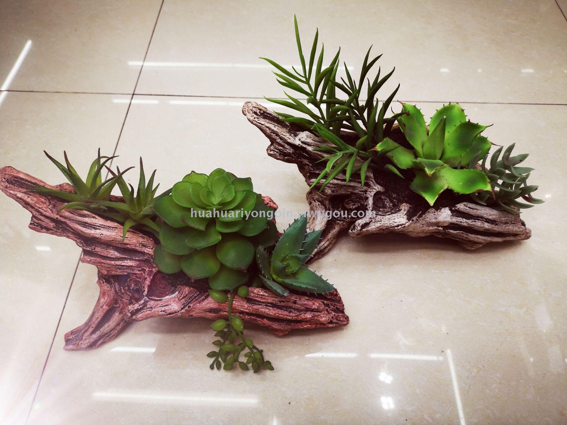 新款仿真花仿真植物盆景摆件多肉PU办公室餐厅装饰批发树脂多肉款