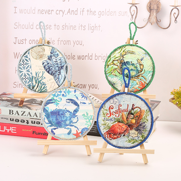 Ceramic hanging plate heat transfer heat insulation pad home decoration hanging plate ceramic pot pad