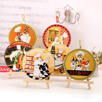 Home decoration plate heat transfer placemat European kitchen pad ceramic pot pad