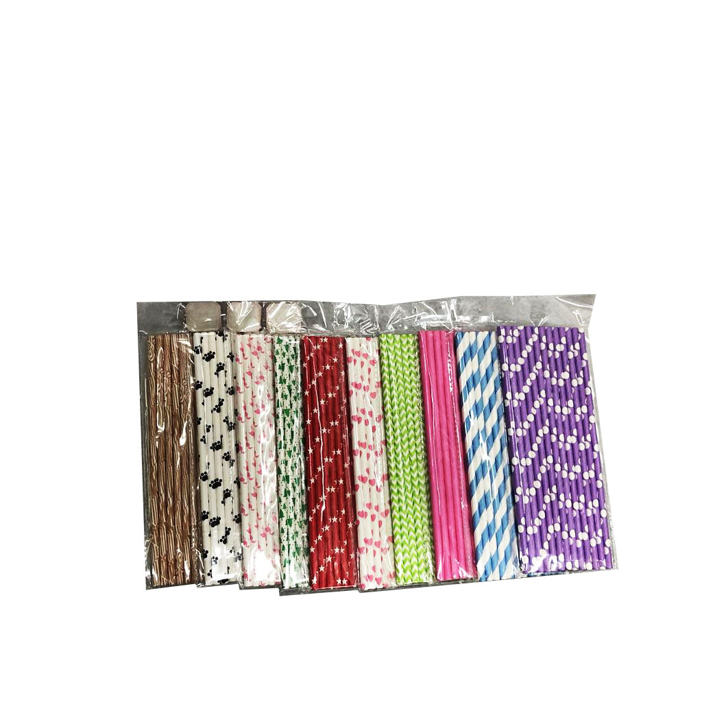 Disposable paper straws Environmental paper printing straws can be decomposed paper straws factory direct wholesale RS-8447