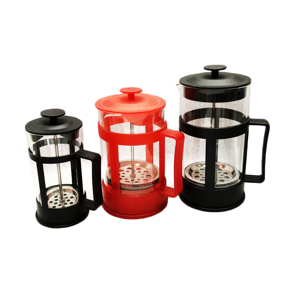 Plastic shell glass tea maker Domestic filter press coffee pot press coffee tea infuser RS-200533