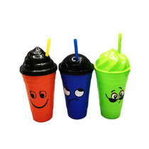 Cartoon emoji printed sippy cup New ice cream cap Drink cup Poop cap sippy cup RS-200842