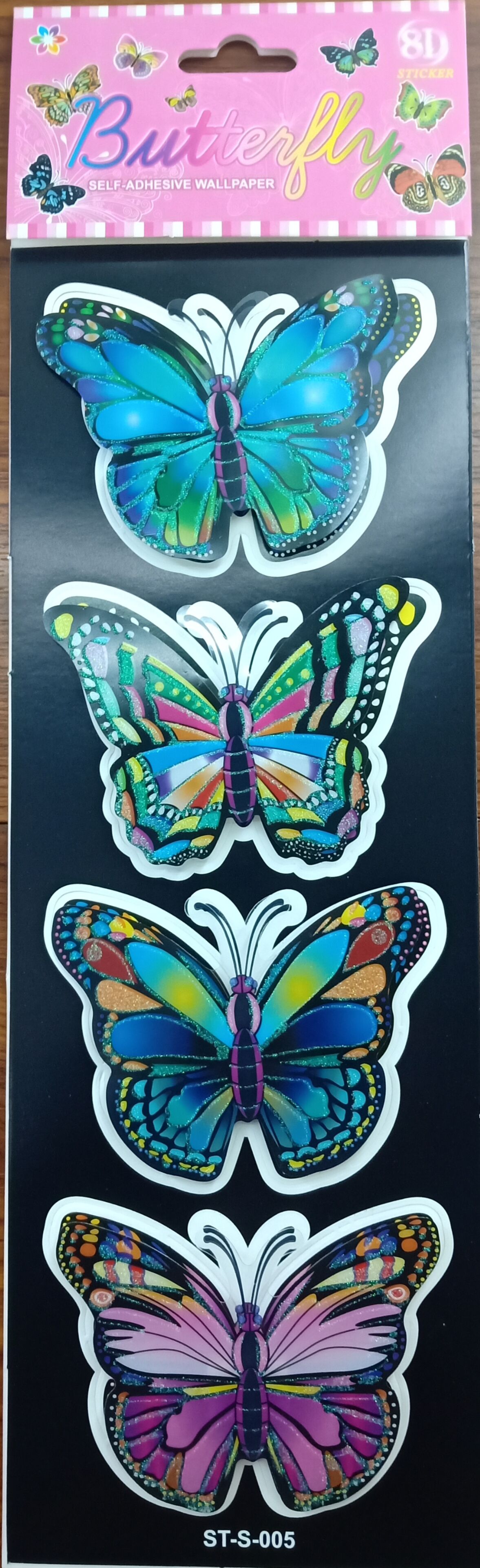 Bronzing butterfly paste 3D wall layer by layer stick interior decoration thumbnail