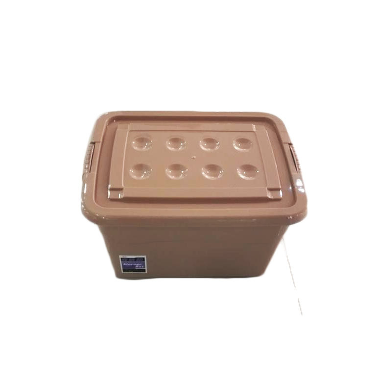 Medium storage box with wheels multi-purpose storage box solid color storage box low-cost wholesale RS-1543