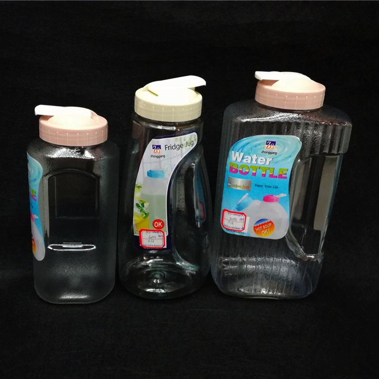 Transparent mineral water bottle with lid mini easy to hold mineral water container Large capacity cold water bottle RS-200689