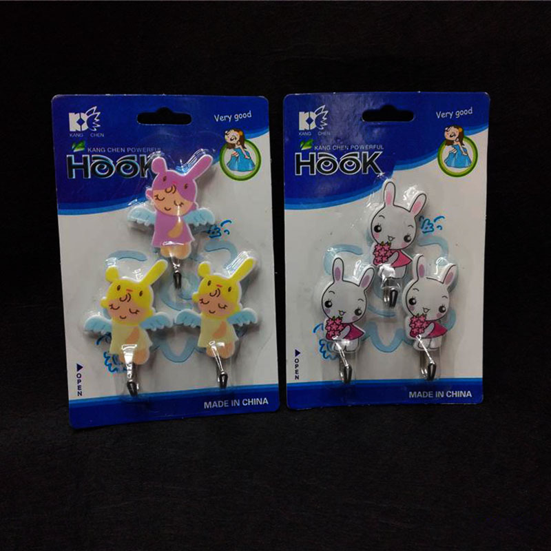 全英文纸卡卡通款式强力粘钩外贸款英文纸卡粘钩批发RS-500030