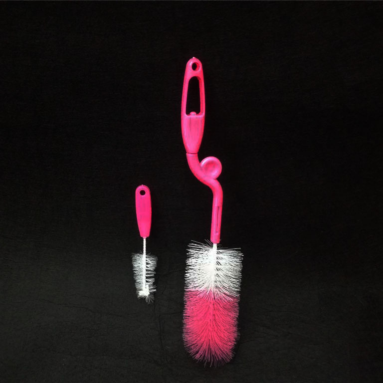 多用旋转手柄双色丝奶瓶刷套装奶瓶刷奶嘴刷组合工厂直销RS-3671