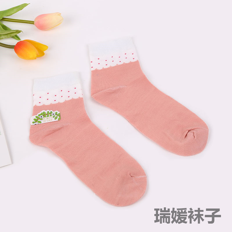 Calcetines color caramelo otoño invierno nuevo 6 colores con puntas medias Specification image