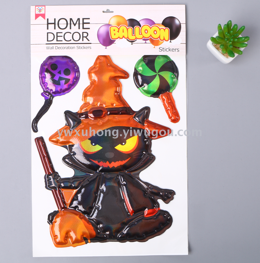 WX-MC Balloon stickers 3D Wall stickers for Christmas, Halloween and Ghost Festival, bedroom room walls details Picture