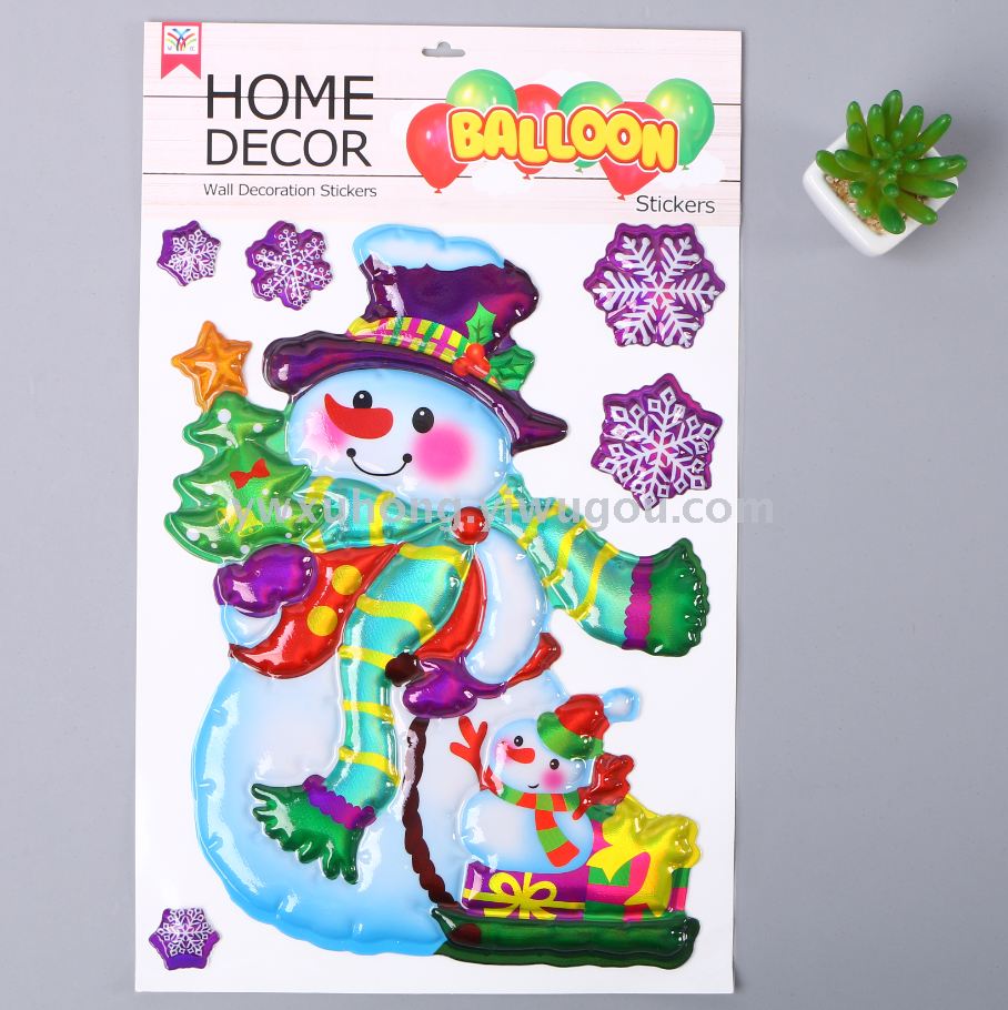 WX-MC Balloon 3D wall stickers Christmas Halloween Ghost Festival stickers bedroom room wall