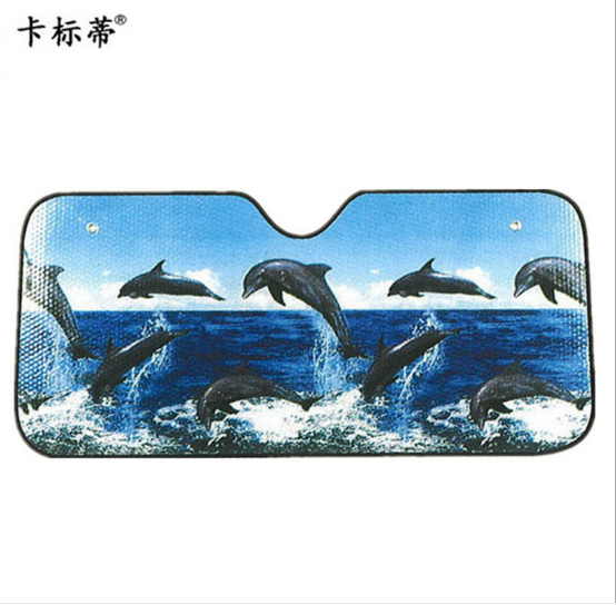 Car exterior landscape bubble sunshade, car sunshade, car heat insulation sunshade, 140*70cm Specification image