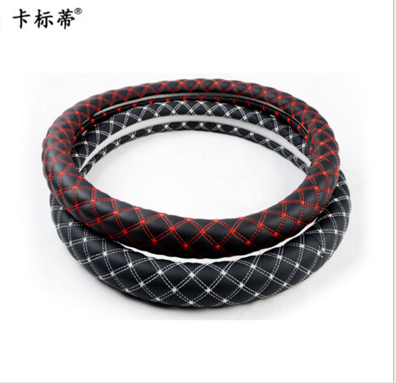 内饰用品 汽车红酒方向盘套 超纤皮四季通用把套 两色可选