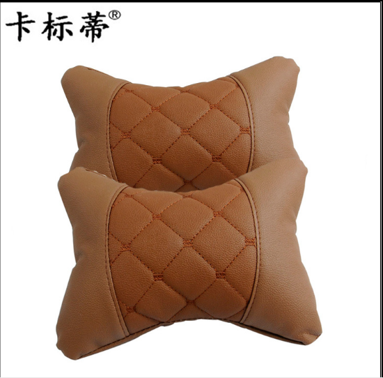 PU皮汽车头枕 车用护颈枕头 四季通用型骨头靠枕
