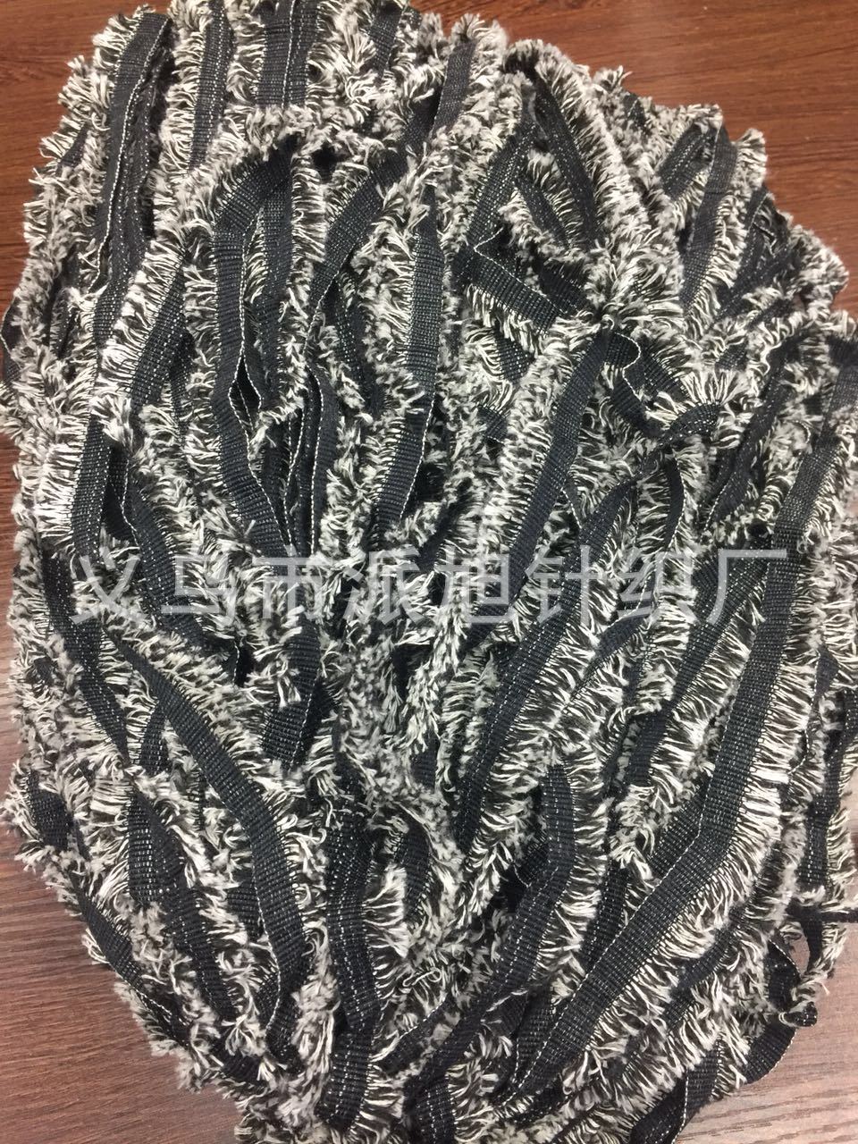 2 cm wide ribbon tassels, made of black and white polyester-cotton material, factory direct sales Specification image