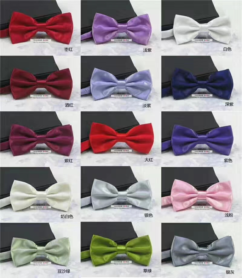 High-end bow tie multi-color solid color series, unisex bow tie with shoulder straps Application Scenario
