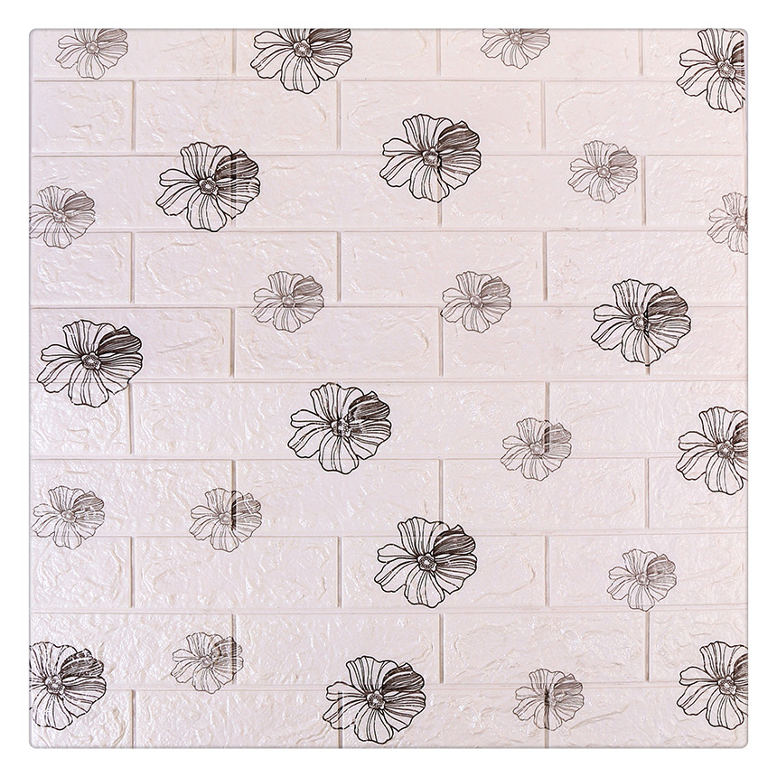 3D立体防水泡沫墙贴自粘卧室温馨背景墙壁纸墙面装饰贴纸图