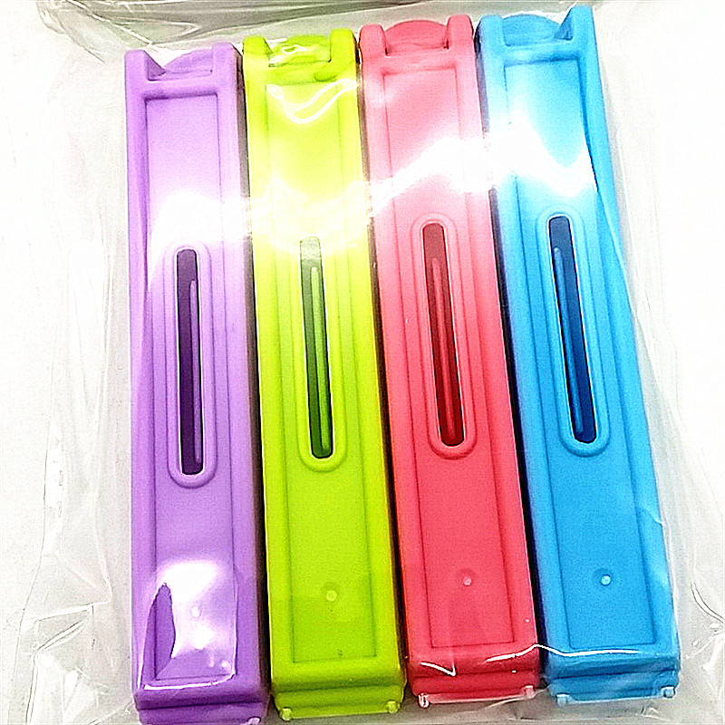 Sunshine Department Store's colorful tea, snack and food plastic bag sealing clip, colorful sealing clip details Picture