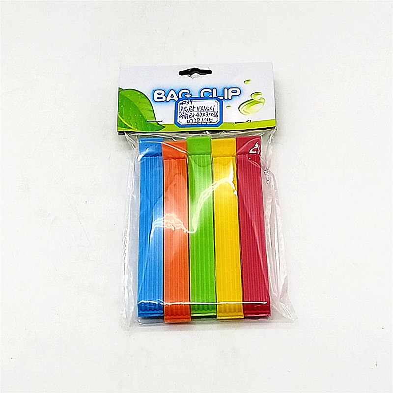 Sunshine Department Store's household food bag snack clip sealing clamp, a colorful rectangular kitchen household sealing clamp