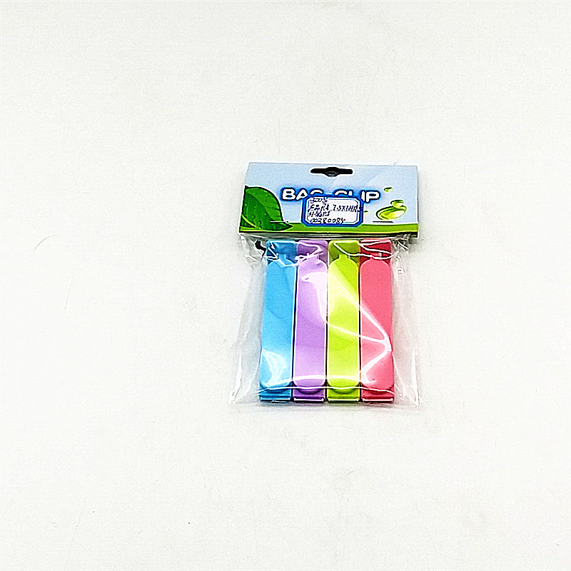 Sunshine Department Store snack sealing clip, colorful tea plastic bag sealing clip, candy-colored sealing clip