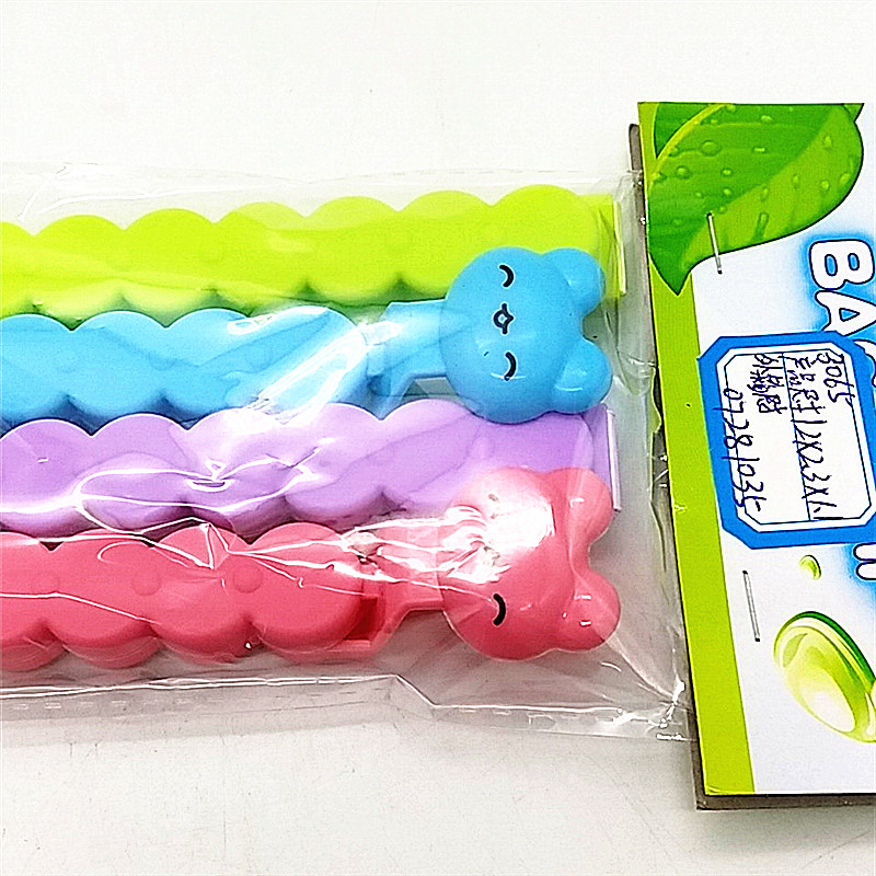 Sunshine Department Store Food Bag Snack Clip Sealing clip Cartoon cute sealing clip food preservation bag magic tool details Picture