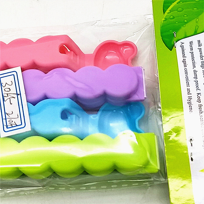 Sunshine Department Store Food Bag Snack Clip Sealing clip Cartoon cute sealing clip food preservation bag magic tool Specification image