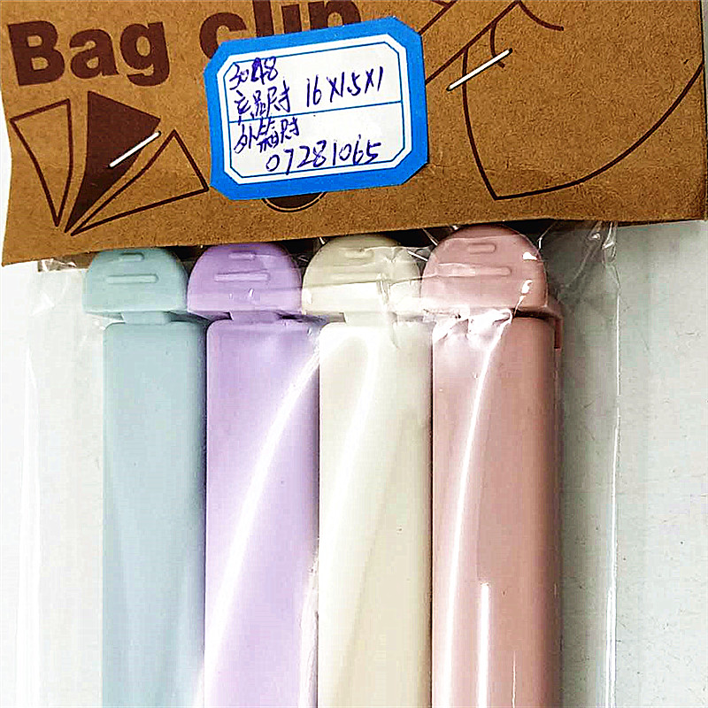 Sunshine Department Store's sealed clamps for snack bags, colorful sealed clamps, fresh-keeping and moisture-proof sealed clamps details Picture