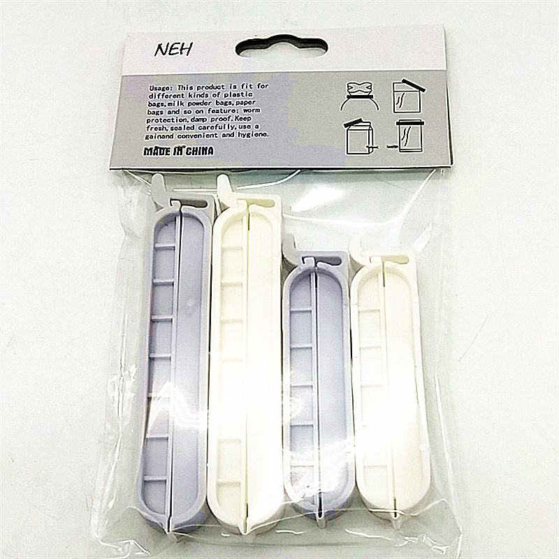 Sunshine Department Store Kitchen Snack Sealing Clip, Coffee food plastic bag sealing clip, household moisture-proof sealing clip Specification image