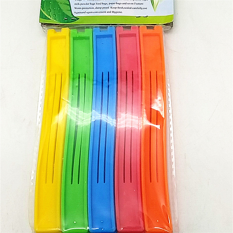 Sunshine Department Store candy-colored sealing clip, coffee food plastic bag sealing clip, household moisture-proof sealing clip Specification image