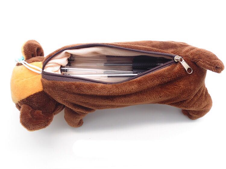Plush toys, plush pen cases, dog pen cases, plush figurines, pen cases, children's creative gifts are given away Specification image