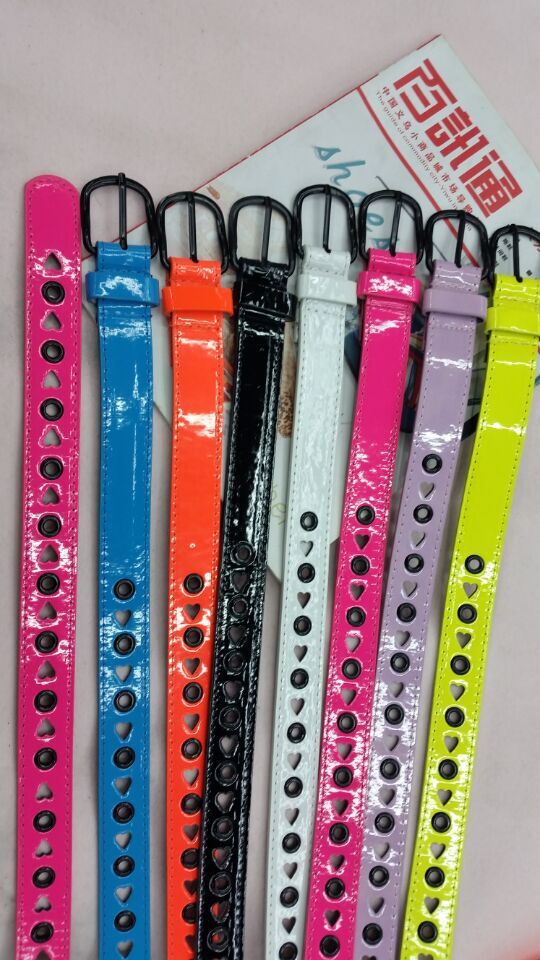 Lady's belt candy color belt fashionable versatile belt Children's belt casual belt